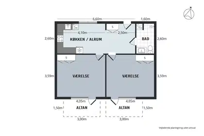 Visual presentation of the listing