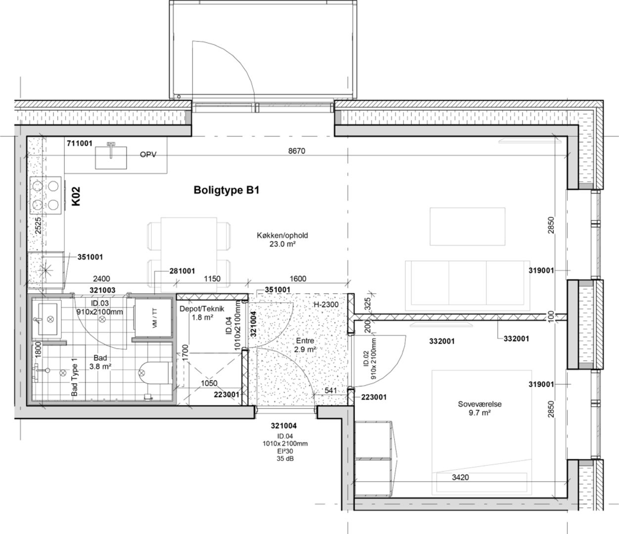 Visual presentation of the listing