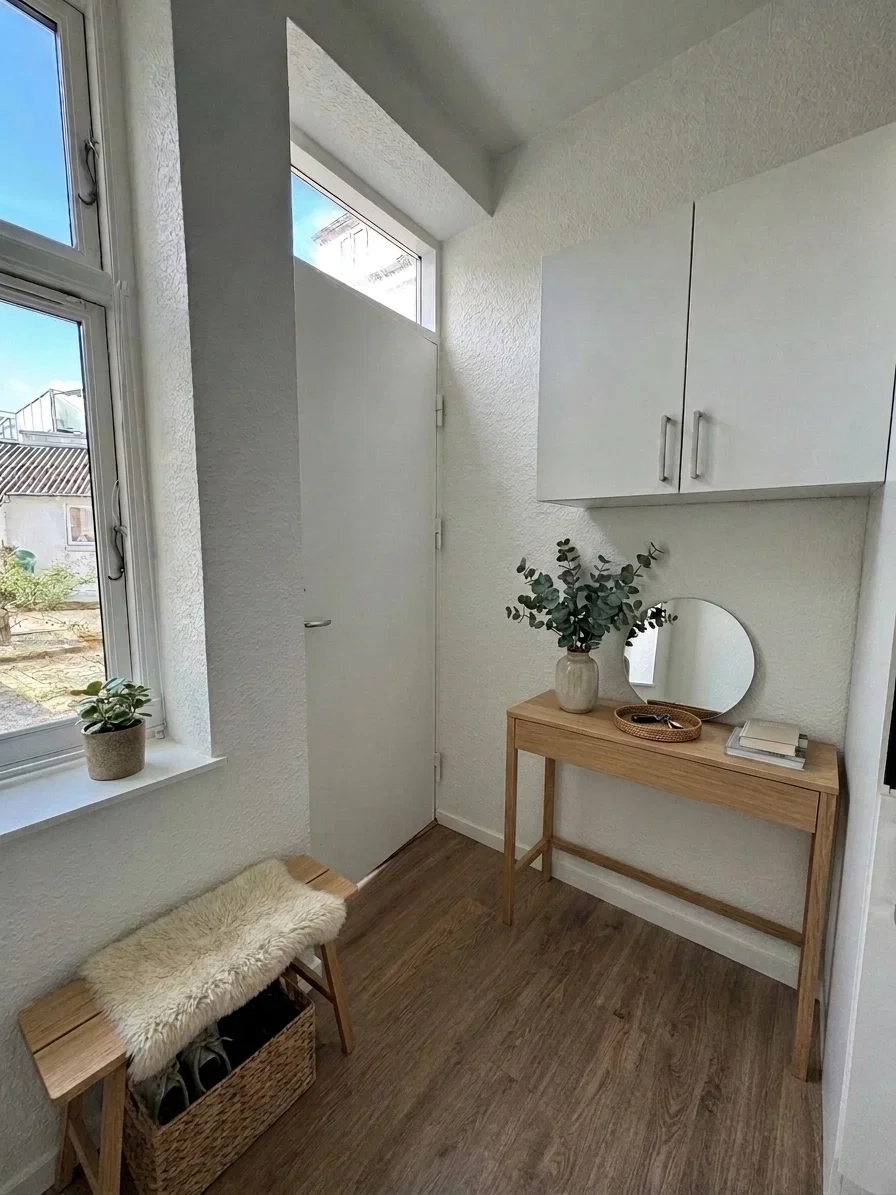apartment Indbydende lejlighed med stilrent køkken og lækkert badeværelse – opvaskemaskine, vaskemaskine og tørretumbler