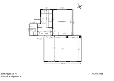 2-værelses lejlighed i Aalborg Vestby! - Ryesgade, Aalborg - 3