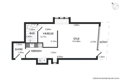 Visual presentation of the listing