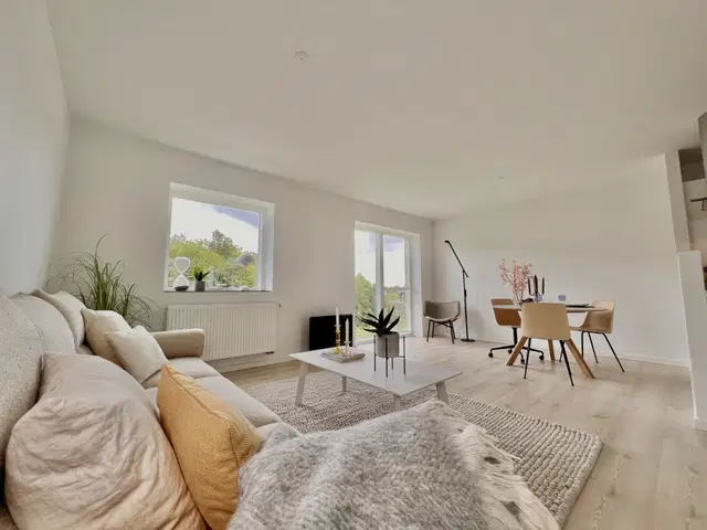 apartment Lys 2-værelses med skøn gårdhave