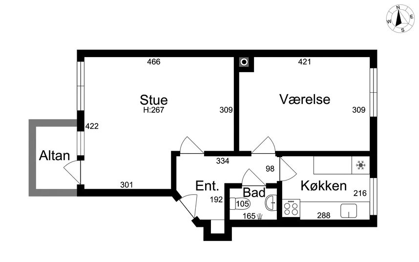 Visual presentation of the listing