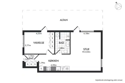 Visual presentation of the listing