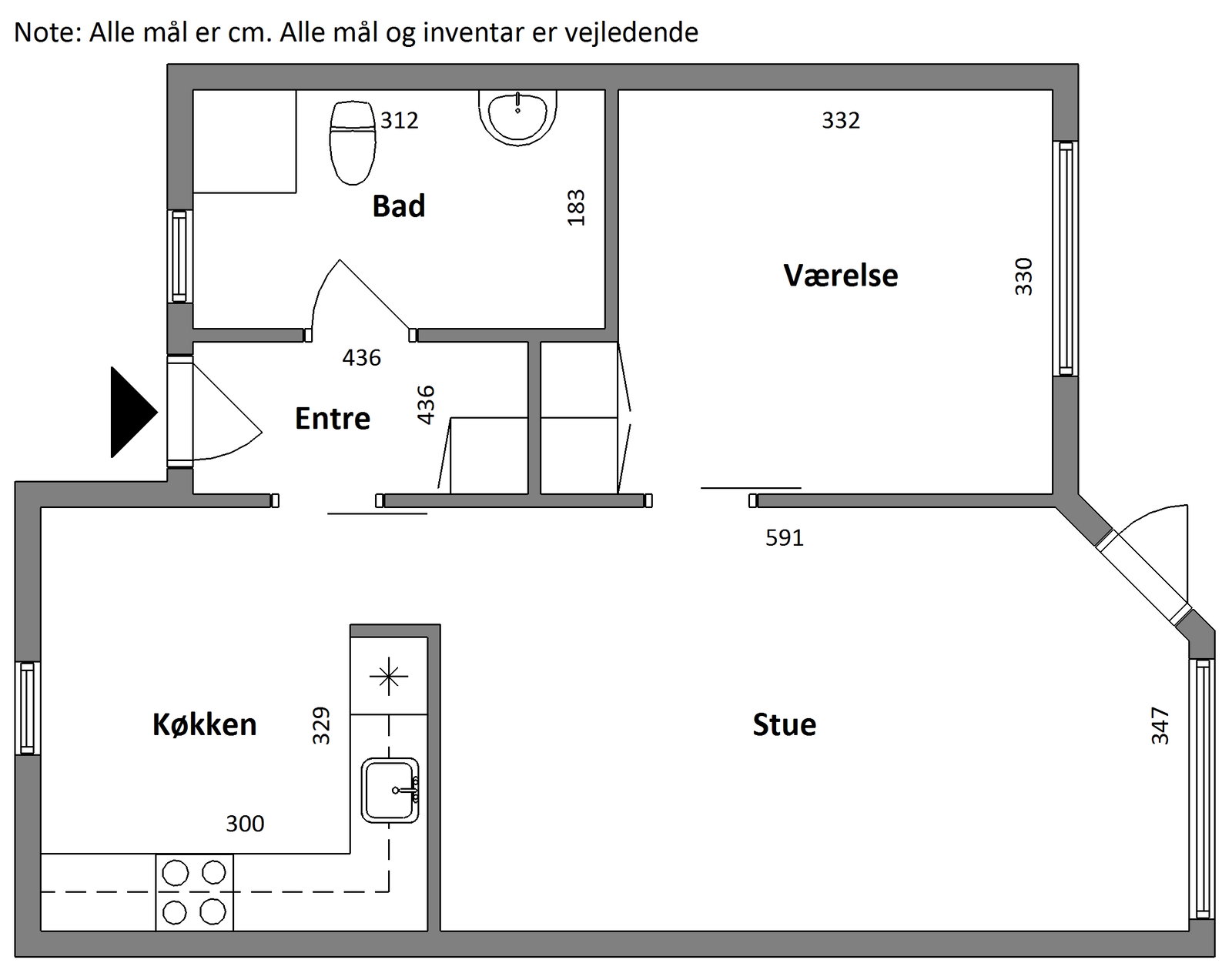 Visual presentation of the listing