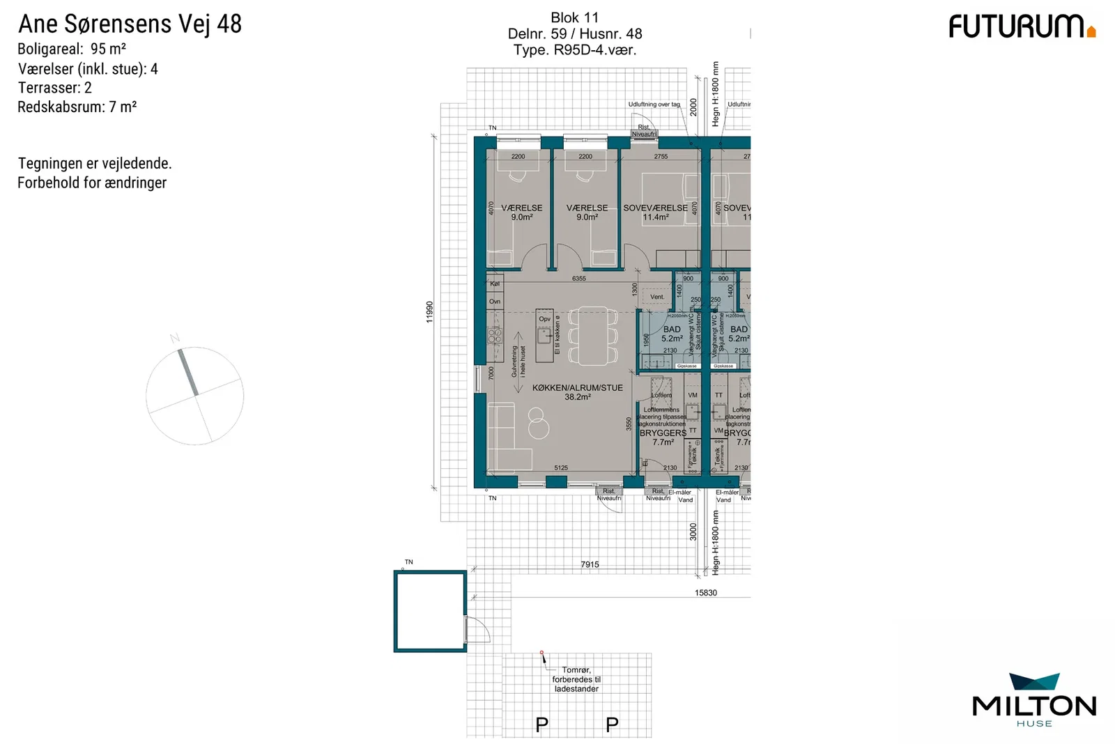 Visual presentation of the listing