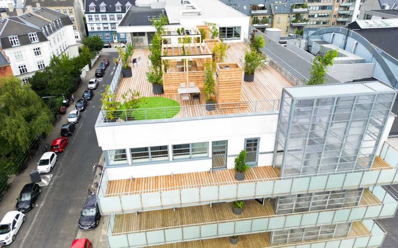 apartment Bright 1-room apartment with a shared rooftop terrace in Østerbro
