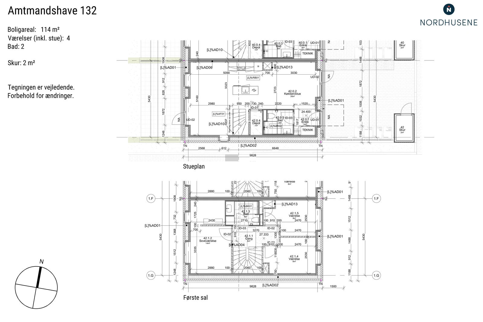 Visual presentation of the listing