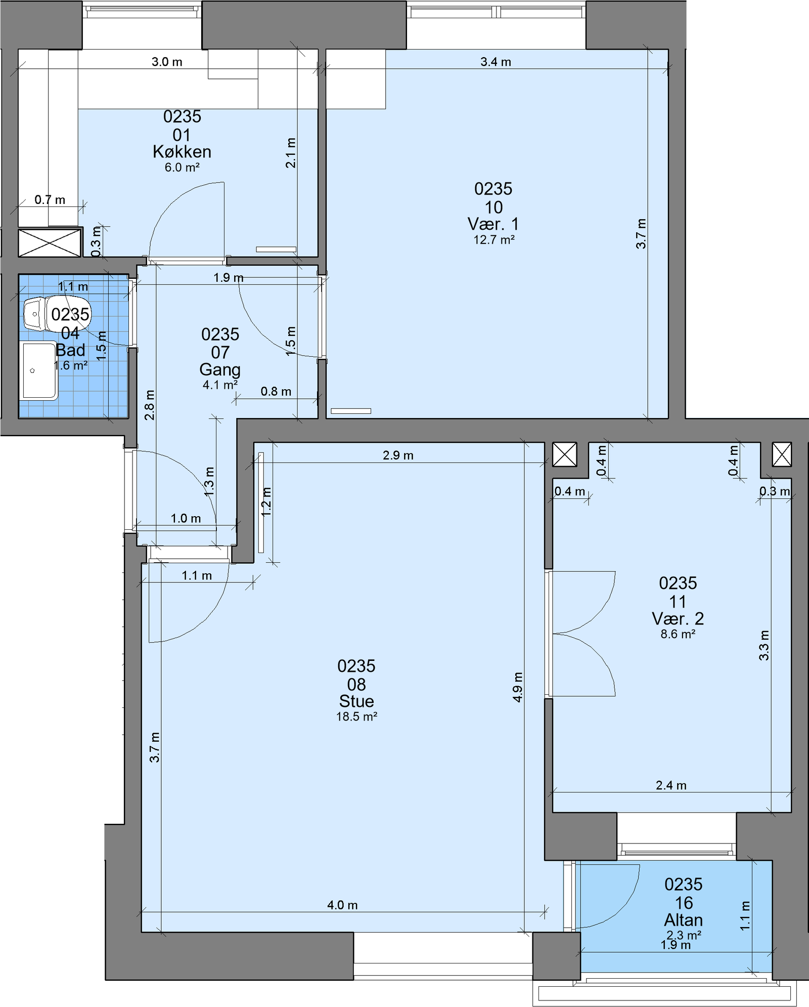 Visual presentation of the listing