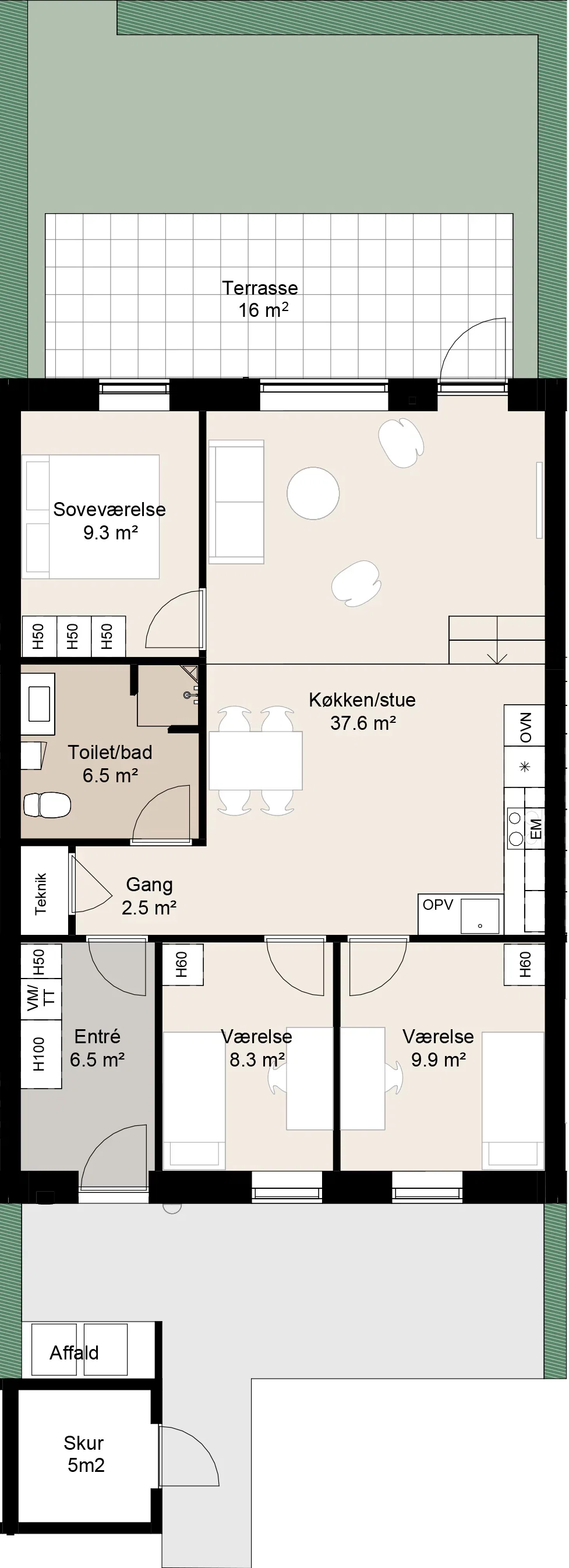 Visual presentation of the listing