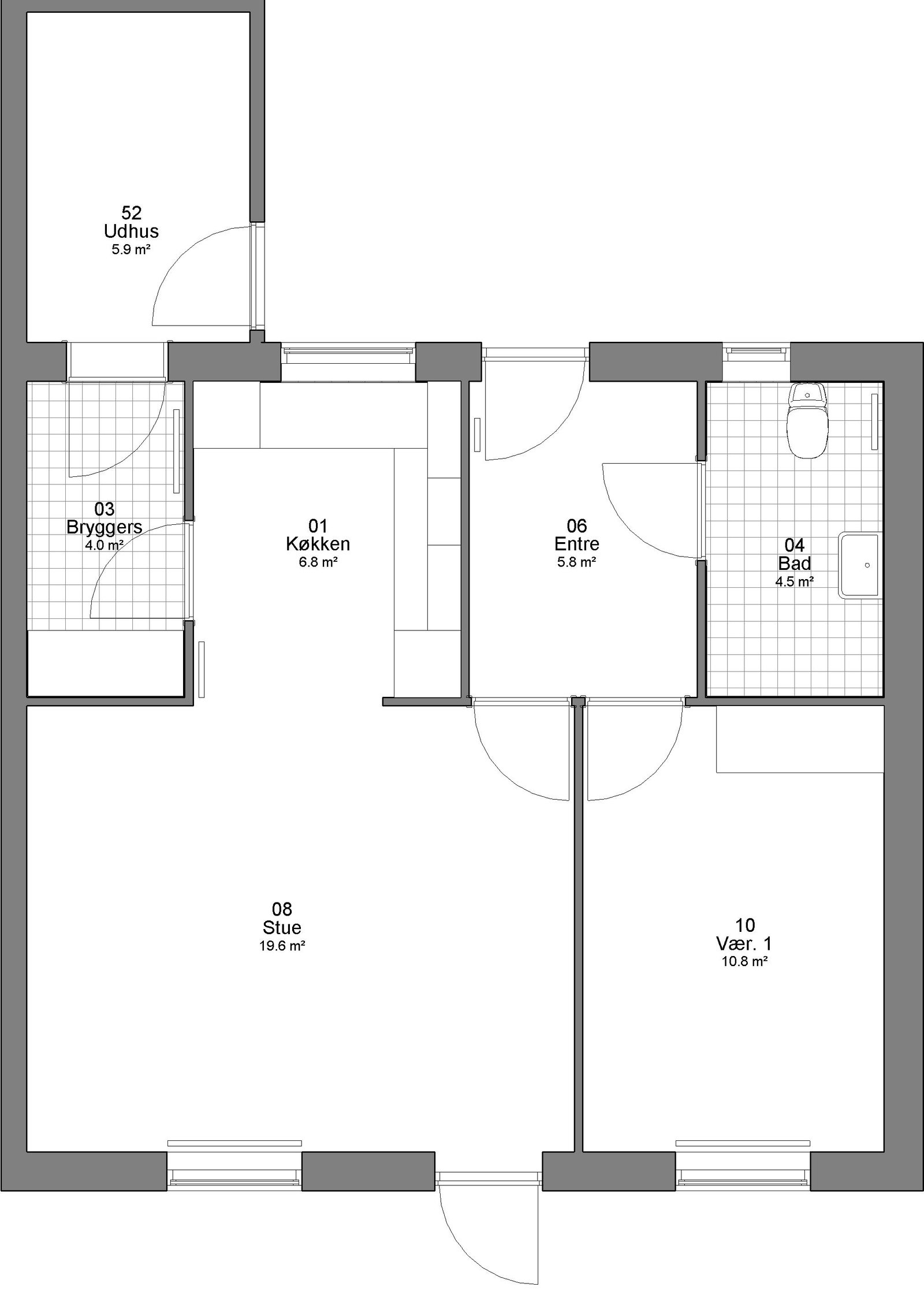 townhouse Townhouses and apartments in the Give area