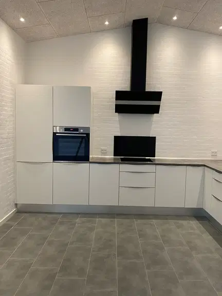 townhouse Energivenligt etplans dobbelthus med have