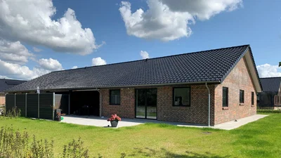 Energivenligt etplans dobbelthus med have - Dørslundvej, Brande - 1