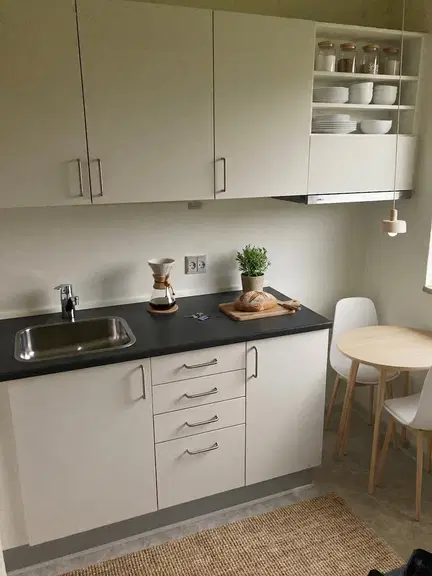 apartment Lys 2-værelses i stueplan med terrasse og parkering – 43 m2