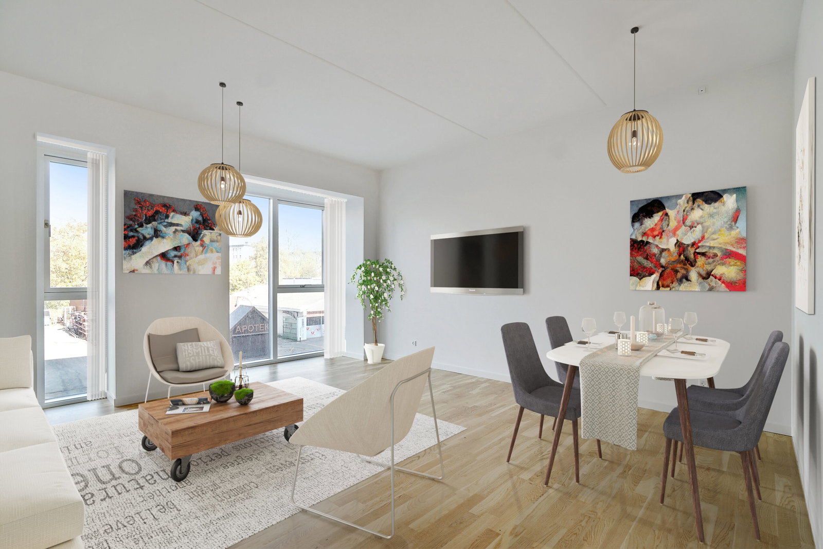 apartment Central lejlighed ved Trianglen tæt på midtbyen