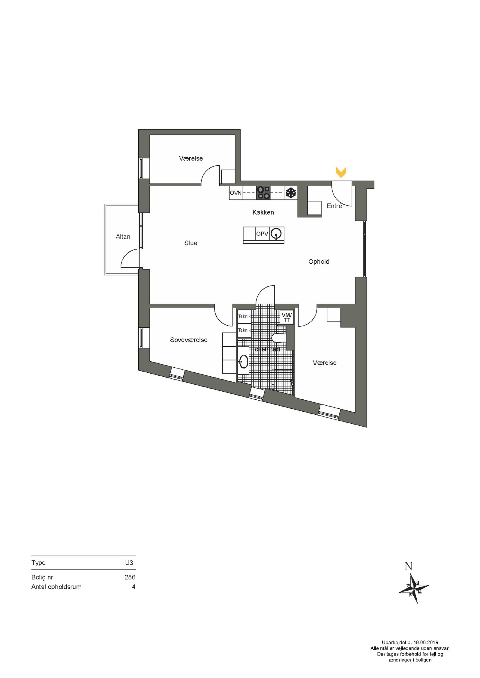 Visual presentation of the listing