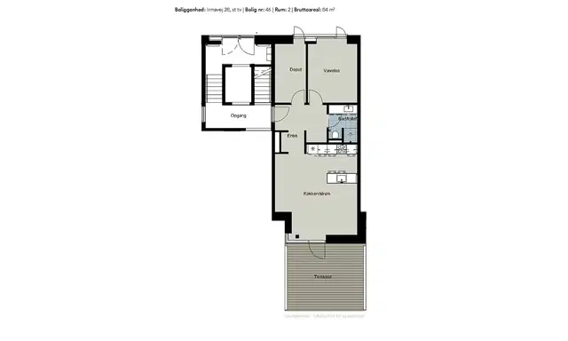 apartment Lyse 3-værelses lejlighed i Rødovre