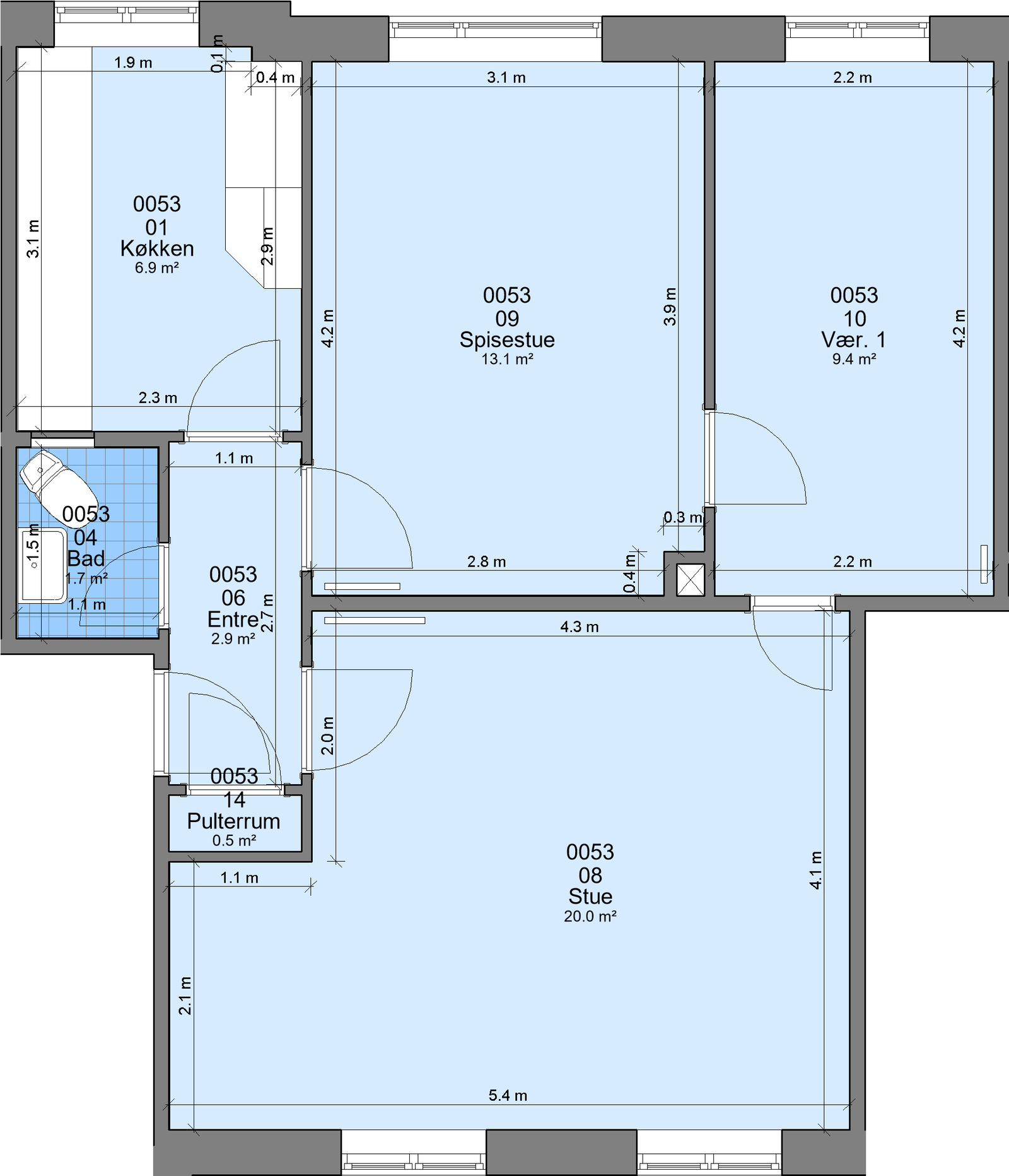 Visual presentation of the listing