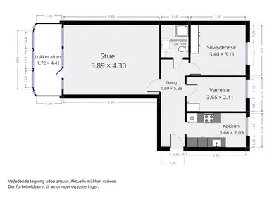 Visual presentation of the listing