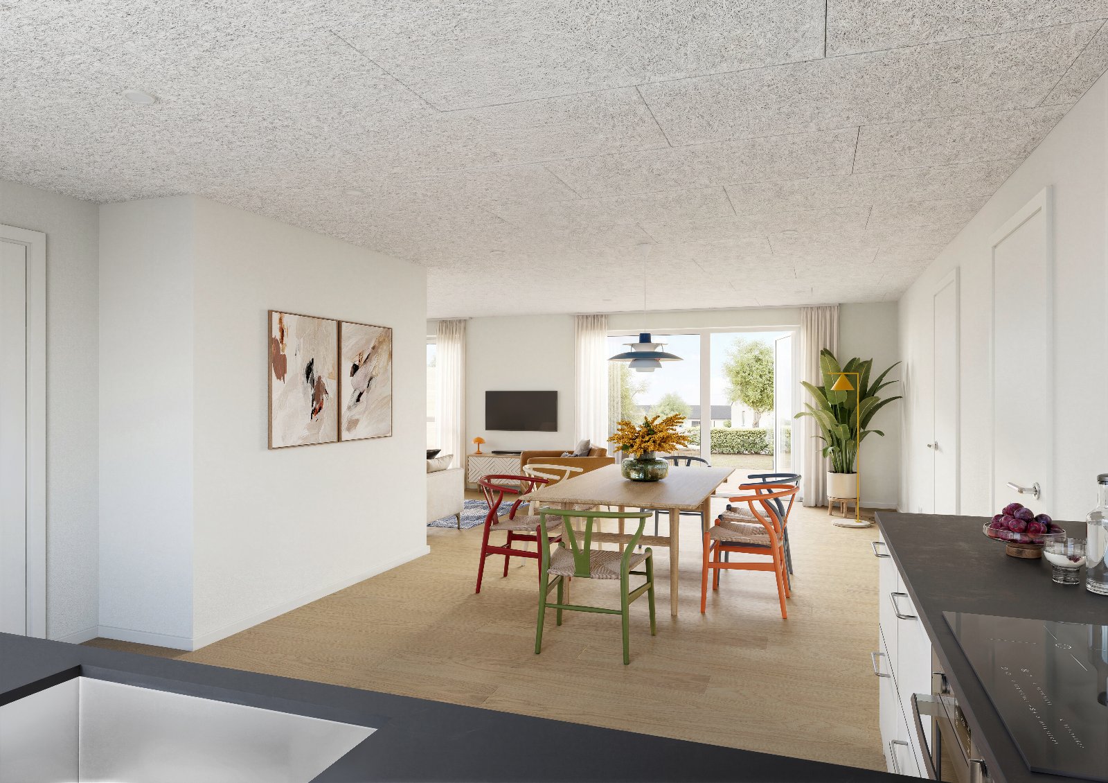 townhouse 3-værelses rækkehus i ét plan med terrasse