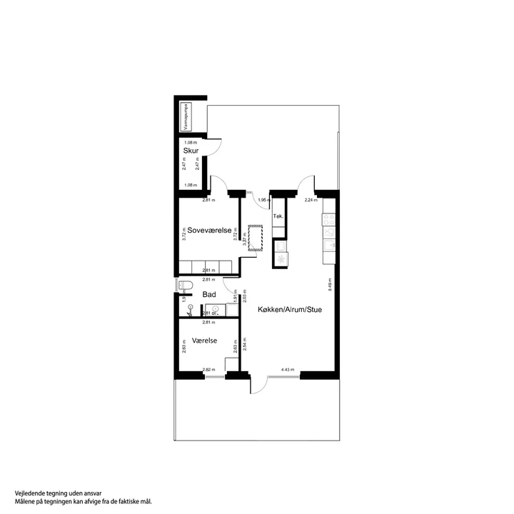 3-værelses rækkehus i ét plan for 55+ - Søndermarksvej, Haslev - 4
