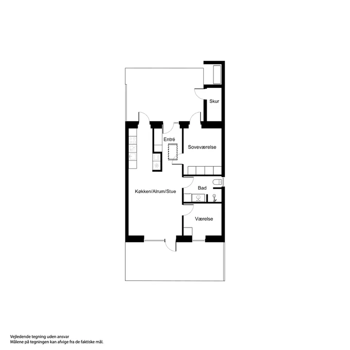 3-værelses rækkehus i ét plan for 55+ - Søndermarksvej, Haslev - 4