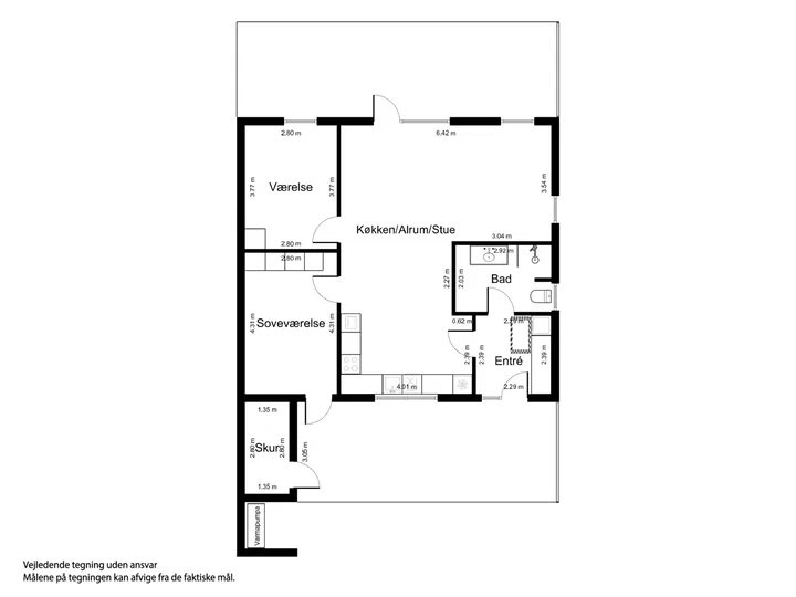 3-værelses rækkehus i ét plan for 55+ - Søndermarksvej, Haslev - 4