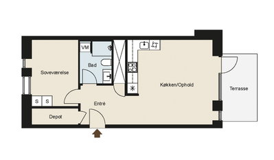2-room ground-floor apartment with private terrace - Wattvej, Brøndby - 4