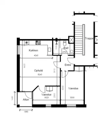 apartment Lille 3-værelses lejlighed i centrum af Herning