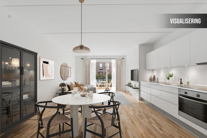 Lys 3-værelses lejlighed med stor terrasse i Valby - Gearhalsvej, Valby - 0
