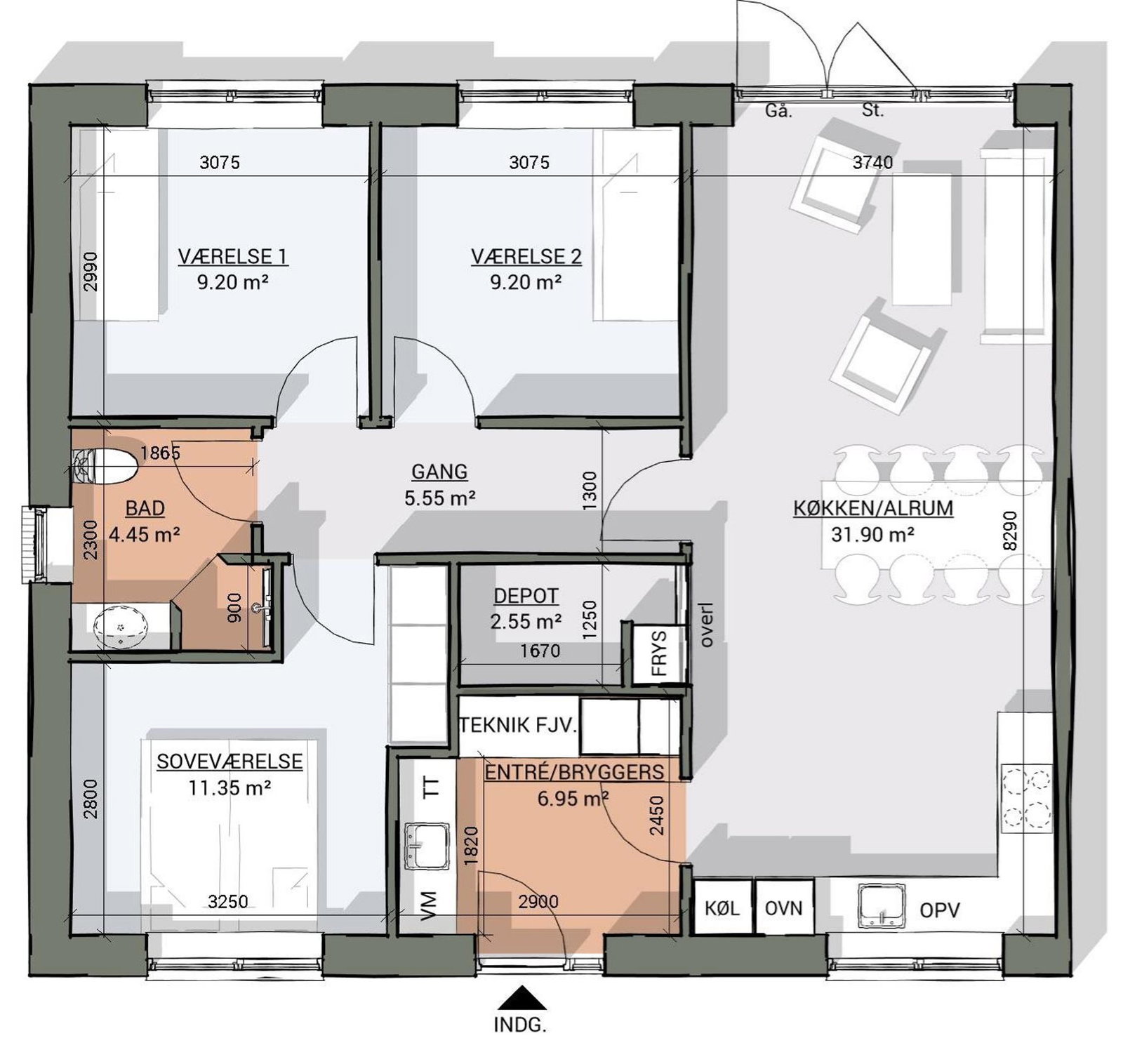 Visual presentation of the listing