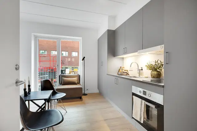 apartment Indflytningsklar 1-værelses på Amager med altan