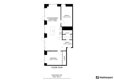 Visual presentation of the listing