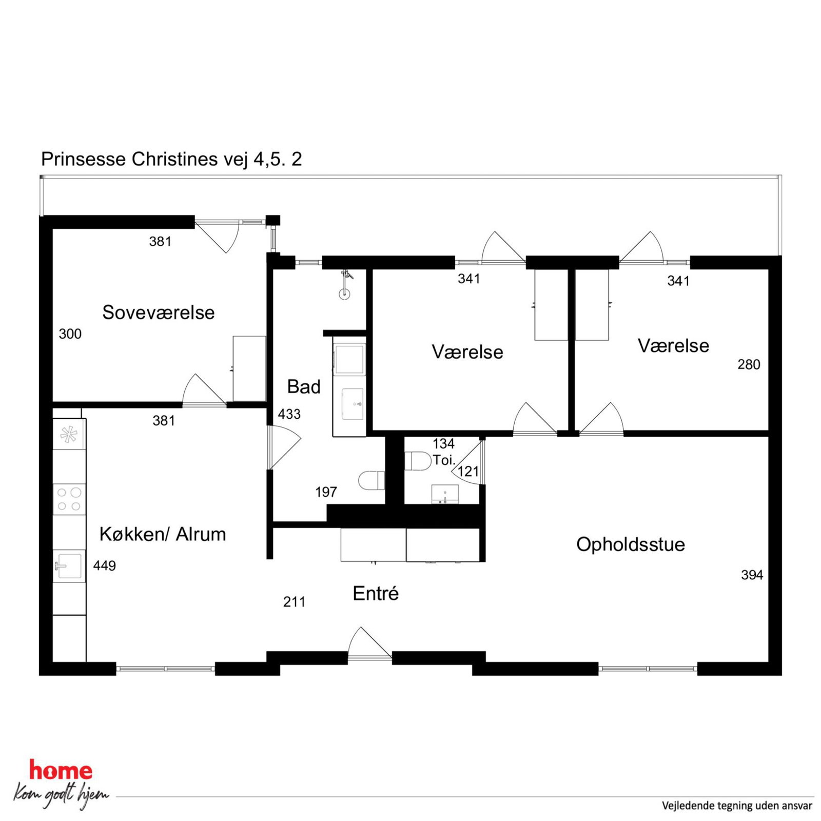 Visual presentation of the listing