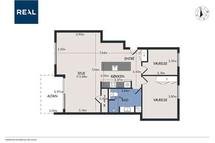 Visual presentation of the listing