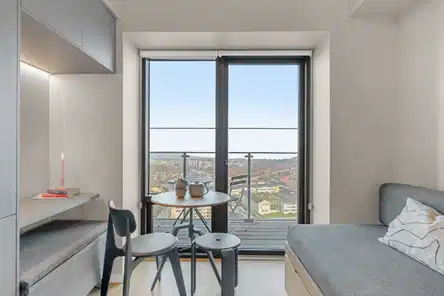 apartment Møbleret 1-værelses med altan og gode fællesfaciliteter