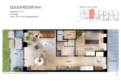 Visual presentation of the listing