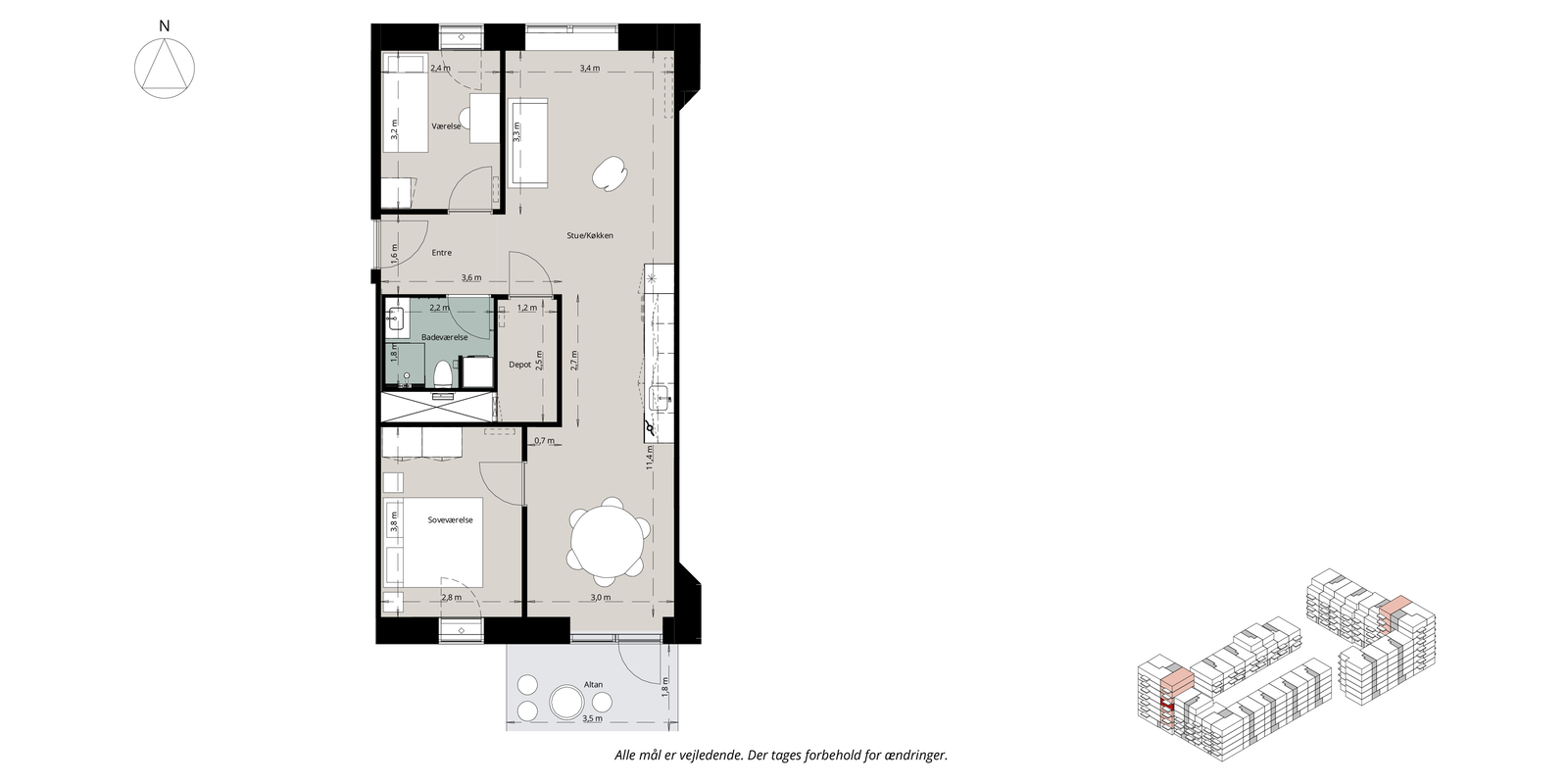 Visual presentation of the listing