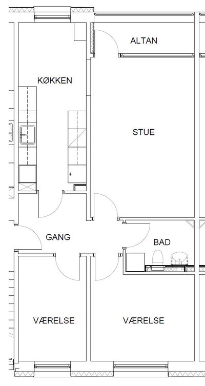 Almen bolig på 73 m² - Korsvang, Assens - 4