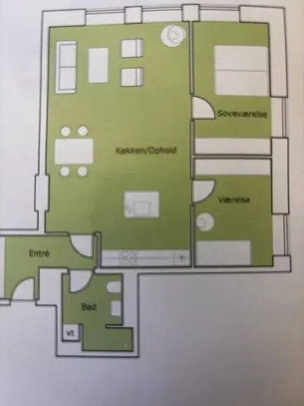 apartment Lækker lejlighed med 3 værelser