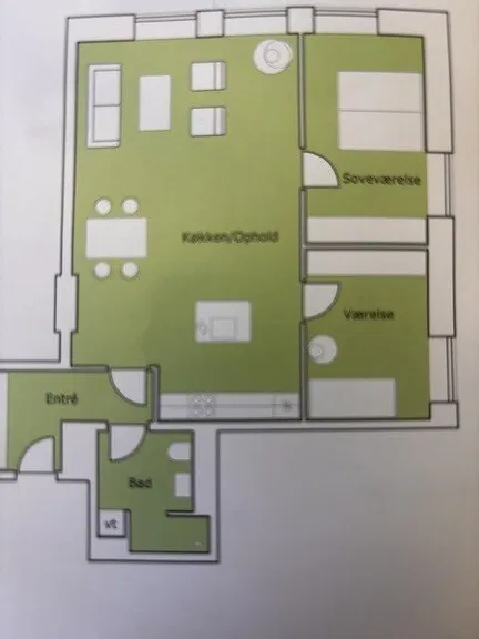 apartment Lækker lejlighed med 3 værelser