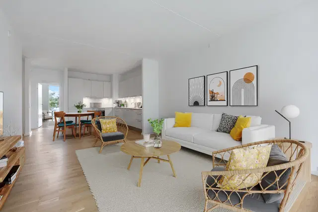 apartment Rummelig 4-værelses lejlighed med altan i Søborg