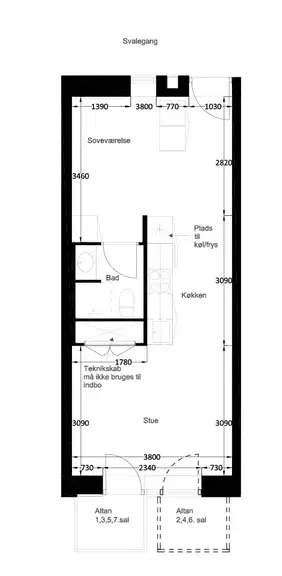 apartment Ungdomsbolig i Katedralen med fælles tagterrasse