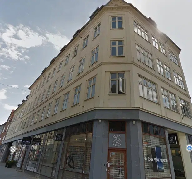 apartment Bright 3-bedroom apartment in Vejle center with view of the pedestrian street