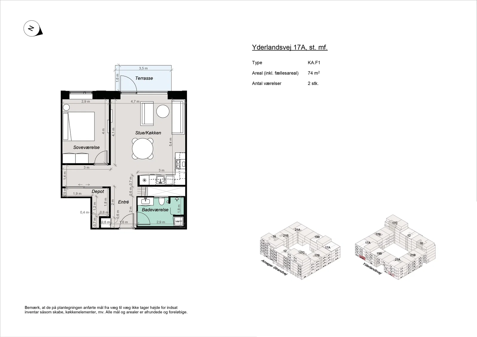 apartment Nybygget lejligheder ved Amager Strandpark