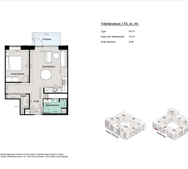 apartment Moderne 2-værelses bolig nær Amager Strand
