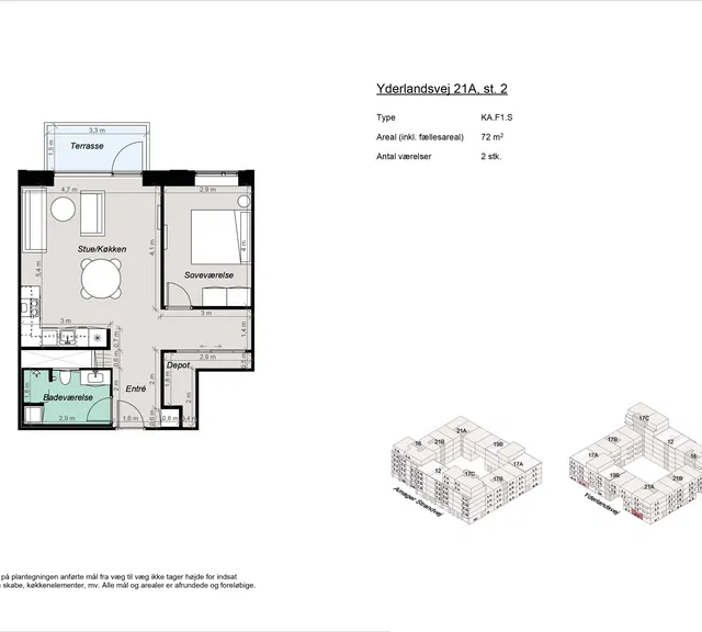 apartment Moderne 2-værelses lejlighed ved Amager Strand