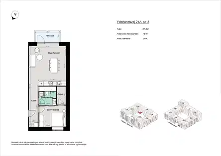 apartment 2-værelses lejlighed tæt på Amager Strand