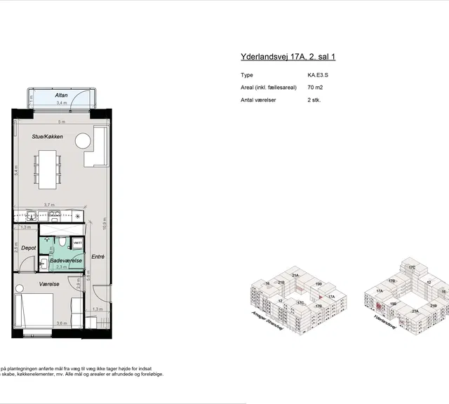 apartment Moderne 2-værelses bolig nær Amager Strand