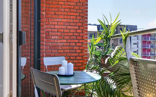 apartment Møbleret lejlighed i København N med stor altan